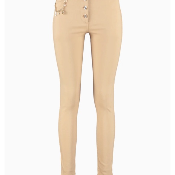 Stylish Elisabetta Franchi Tan Women's Pants - Picture 1 of 7